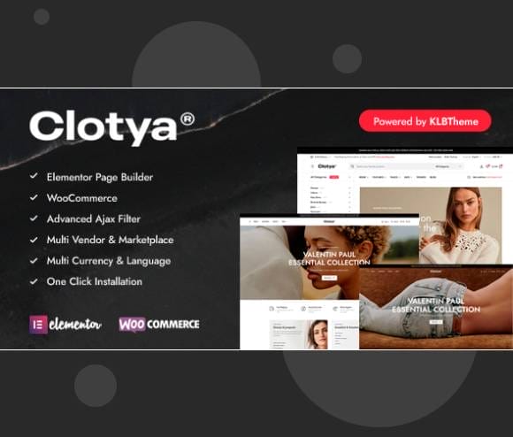 Clotya - Fashion Store eCommerce Theme