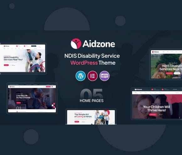 Gpl WordPress Theme Aidzone – NDIS Disability Service