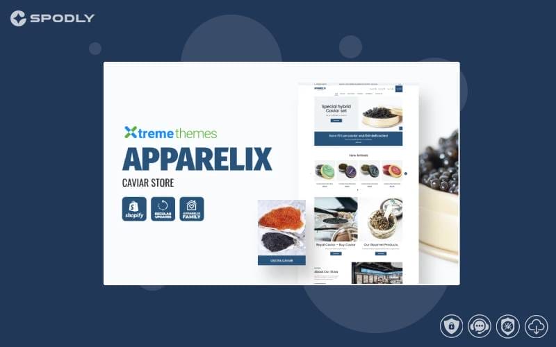 Apparelix Caviar Store Shopify Theme