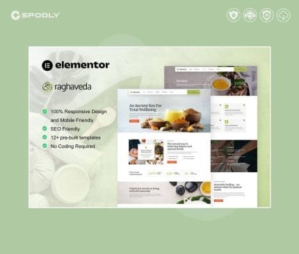 Gpl-Raghaveda-Ayurveda-Treatment-Spa-Elementor-Template-Kit