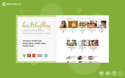 Healthy Blog - Blog WordPress Theme + Store