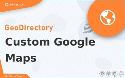 Wordpress Plugin GeoDirectory - Custom Google Maps