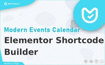 Wordpress Plugin MEC - Elementor Shortcode Builder