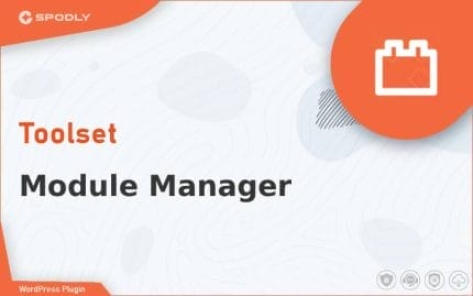 Wordpress Plugin Toolset - Module Manager
