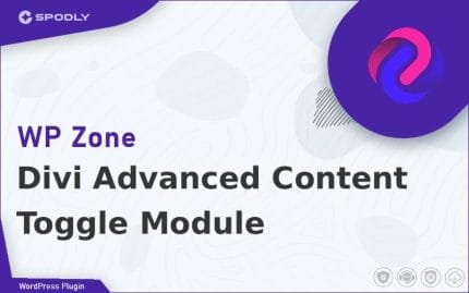 Wordpress Plugin WP Zone - Divi Advanced Content Toggle Module