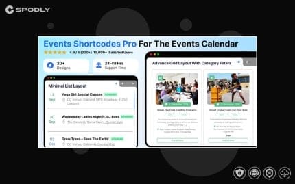 Events Shortcodes & Block Pro For The Events Calendar