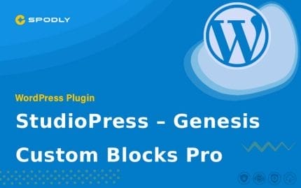 Wordpress Plugin StudioPress – Genesis Custom Blocks Pro