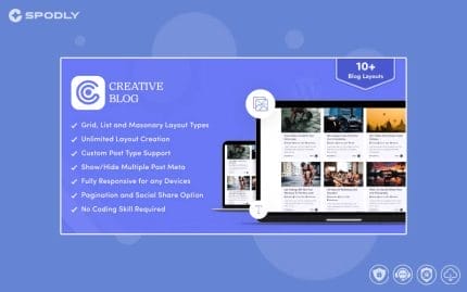 Wordpress plugin Creative Blog Designer Bundle for WordPress