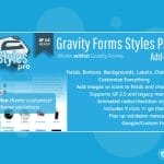 Wordpress plugin Gravity Forms Styles Pro Add-on