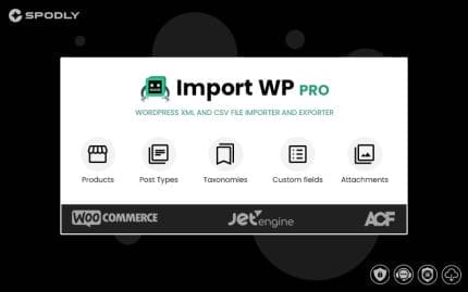 Wordpress plugin ImportWP Pro - WordPress XML & CSV Importer