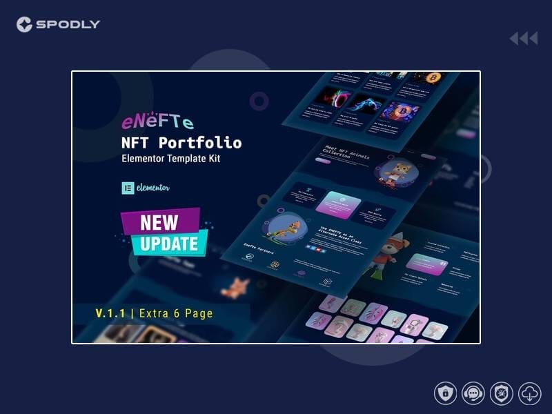 Enefte - NFT Portfolio Elementor Template Kit Enefte-NFT-Portfolio-Elementor-Template-Kit.