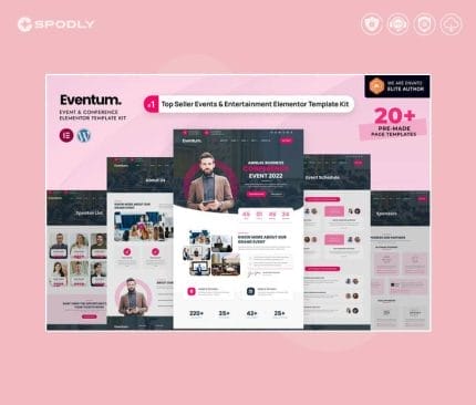 Gpl-Eventum-Event-Conference-Elementor-Template-Kit