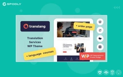 Translang Translation Services & Language Courses WordPress Theme
