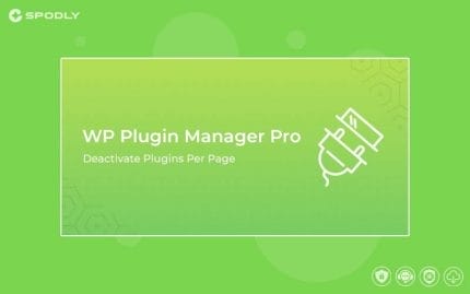 WP Plugin Manager Pro - Deactivate plugins per page