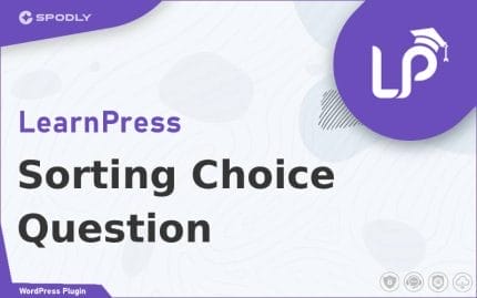 LearnPress - Sorting Choice Question