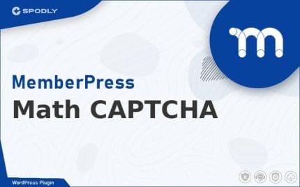 MemberPress - Math CAPTCHA