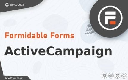 Wordpress Plugin Formidable Forms - ActiveCampaign