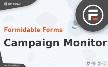 Wordpress Plugin Formidable Forms - Campaign Monitor