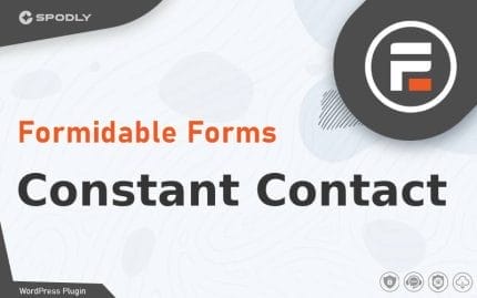 Wordpress Plugin Formidable Forms - Constant Contact