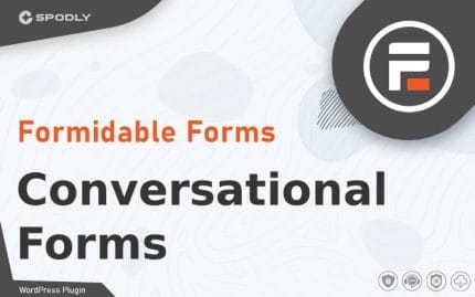 Wordpress Plugin Formidable Forms - Conversational Forms