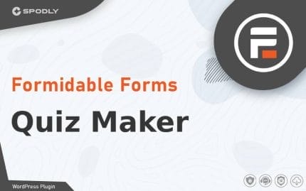 Wordpress Plugin Formidable Forms - Quiz Maker
