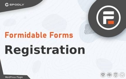 Wordpress Plugin Formidable Forms - Registration