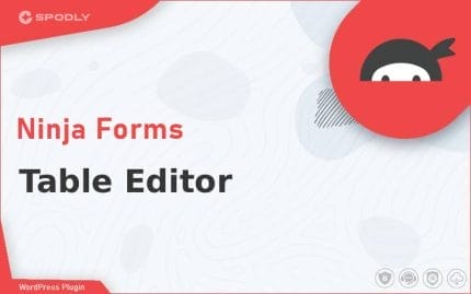 Wordpress Plugin Ninja Forms - Table Editor