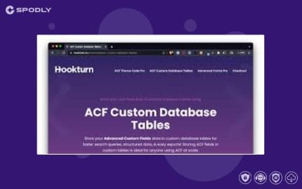 Advanced Custom Fields: Custom Database Tables