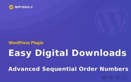 Easy Digital Downloads - Advanced Sequential Order Numbers WordPress Plugin
