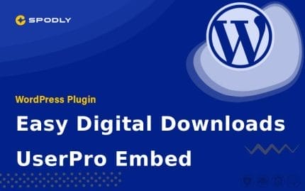 Wordpress Plugin Easy Digital Downloads - UserPro Embed