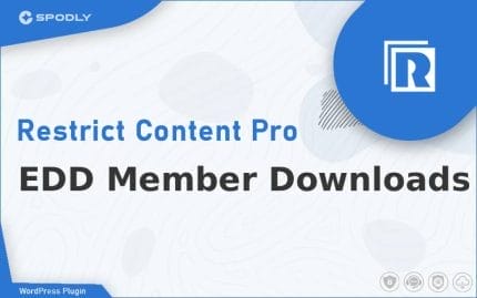 Restrict Content Pro - EDD Member Downloads