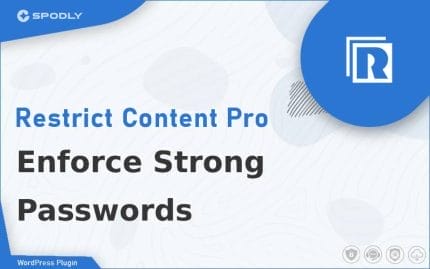 Restrict Content Pro - Enforce Strong Passwords