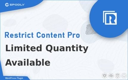 Restrict Content Pro - Limited Quantity Available