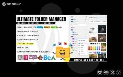 Wordpress plugin iFolders - Ultimate Folder Organizer for Media Library, Pages, Posts and Users